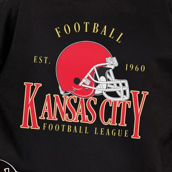 Kansas City Sport Football Vintage Style Crewneck Sweatshirt 91 - Picture 2 of 5